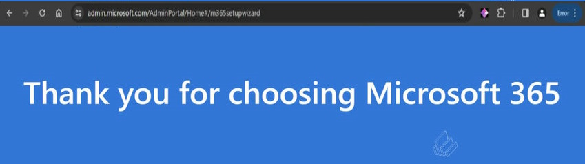 setup is in progress